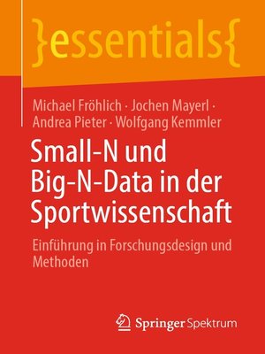 cover image of Small-N und Big-N-Data in der Sportwissenschaft